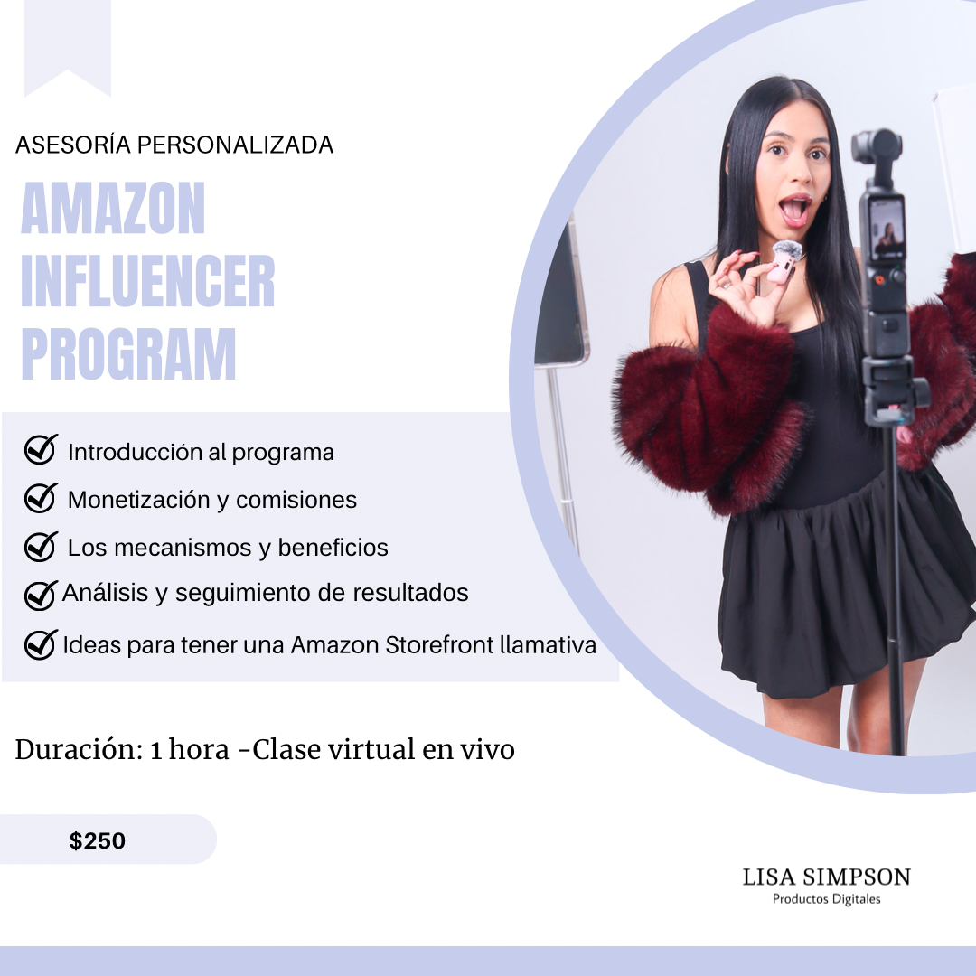 Asesoría Amazon Influencer Program