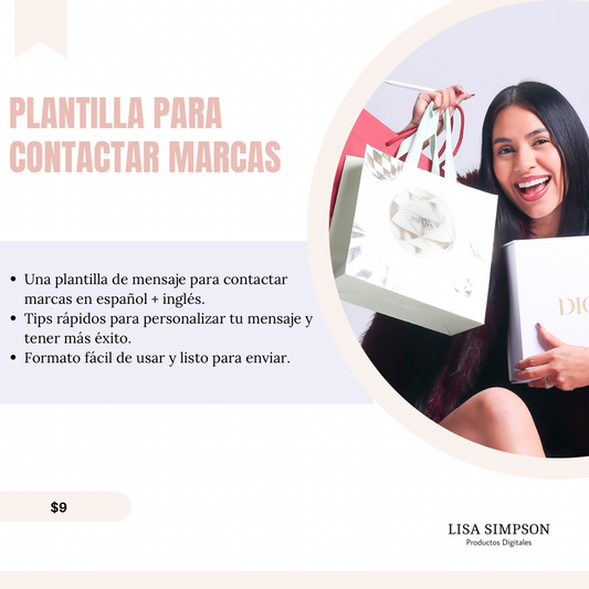Plantilla para contactar marcas